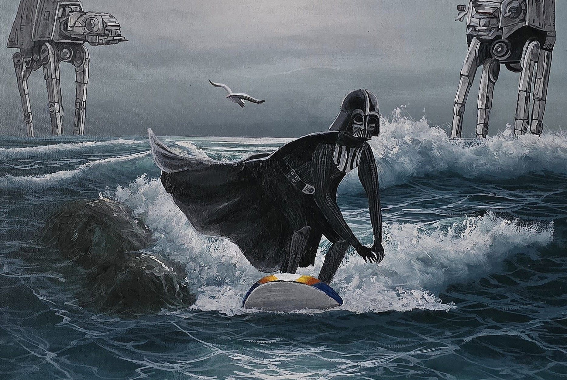 Darth Surfer - Kunstdruck – Bild 3