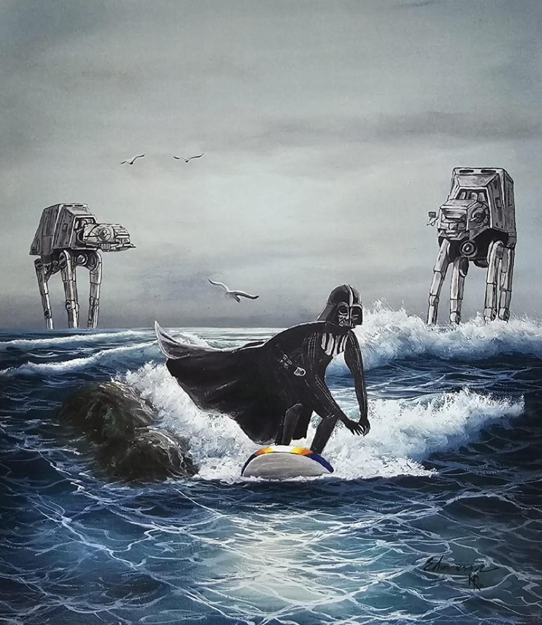 Darth Surfer - Kunstdruck – Bild 2