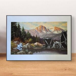 Abgestürzter Stormtrooper - Kunstdruck