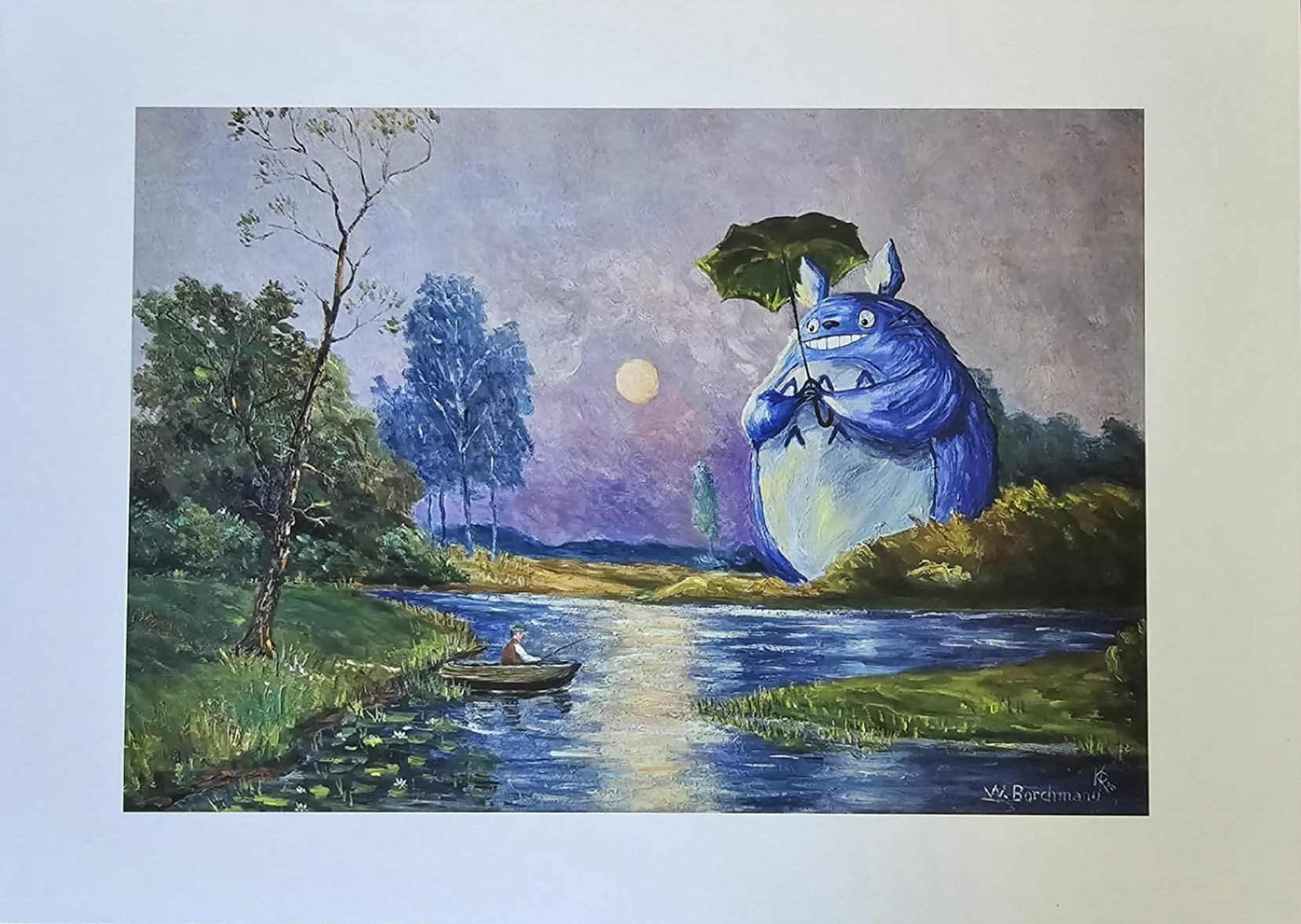Totoro und der Fischer - Kunstdruck – Bild 4