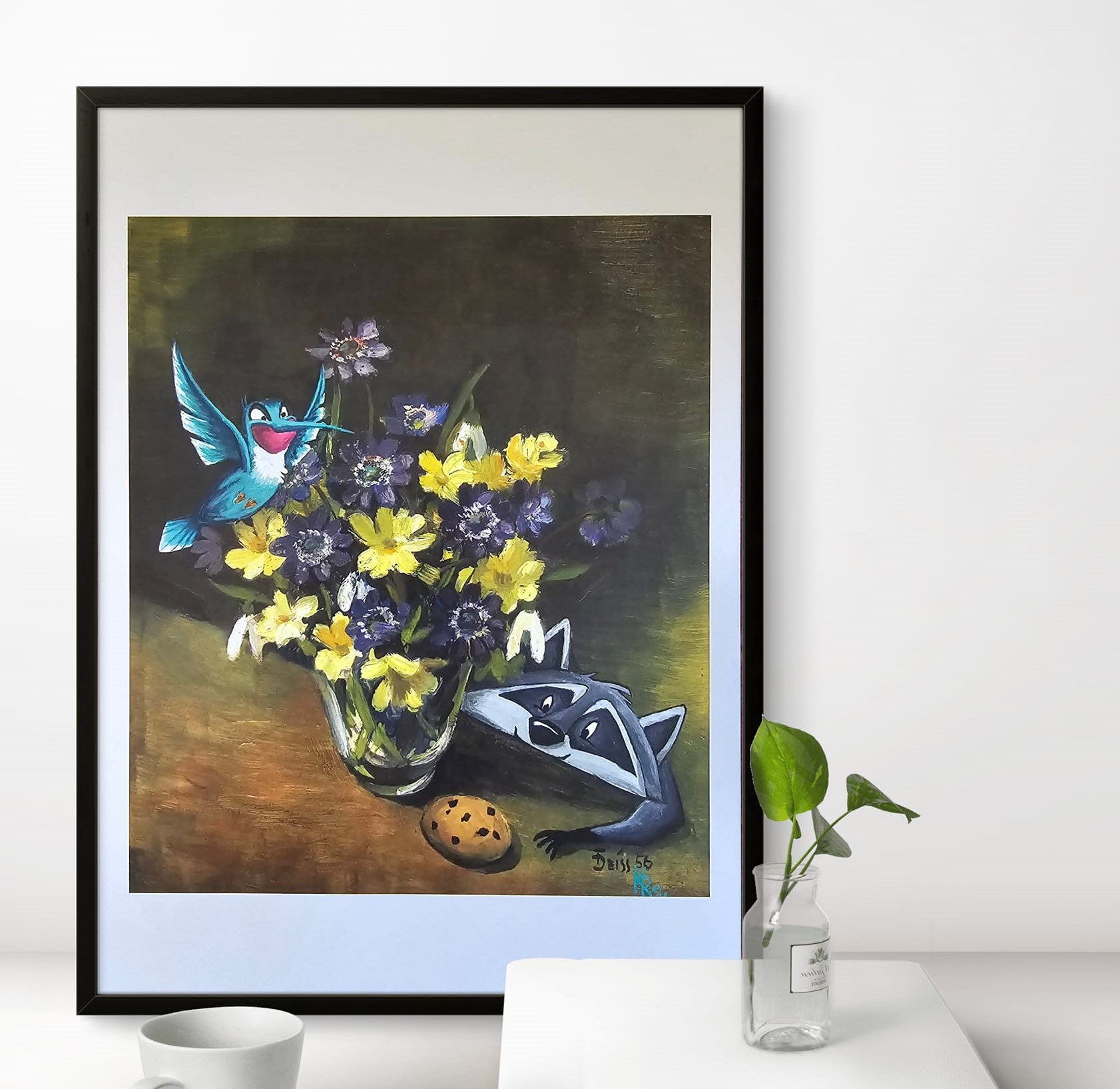 Meeko und Flit auf Kekssuche - Kunstdruck