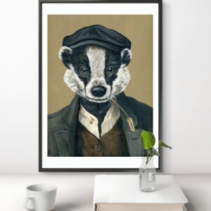 Herr Dachs - Kunstdruck