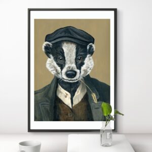 Herr Dachs - Kunstdruck