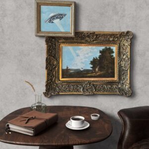 Kuh Entführung die Zweite - Original Upcycling Bild