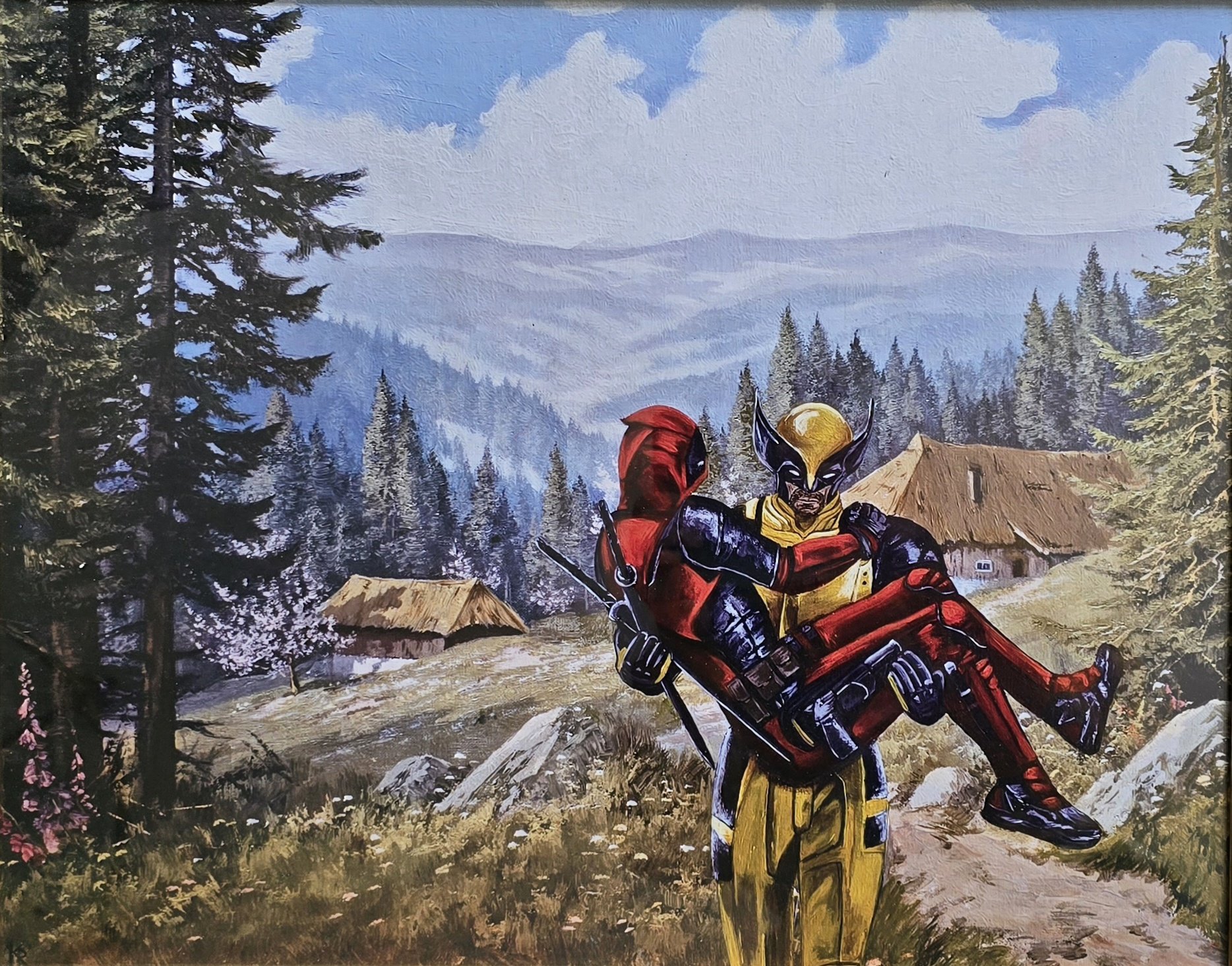 Deadpool und Wolverin - Gerahmter Kunstdruck – Bild 4