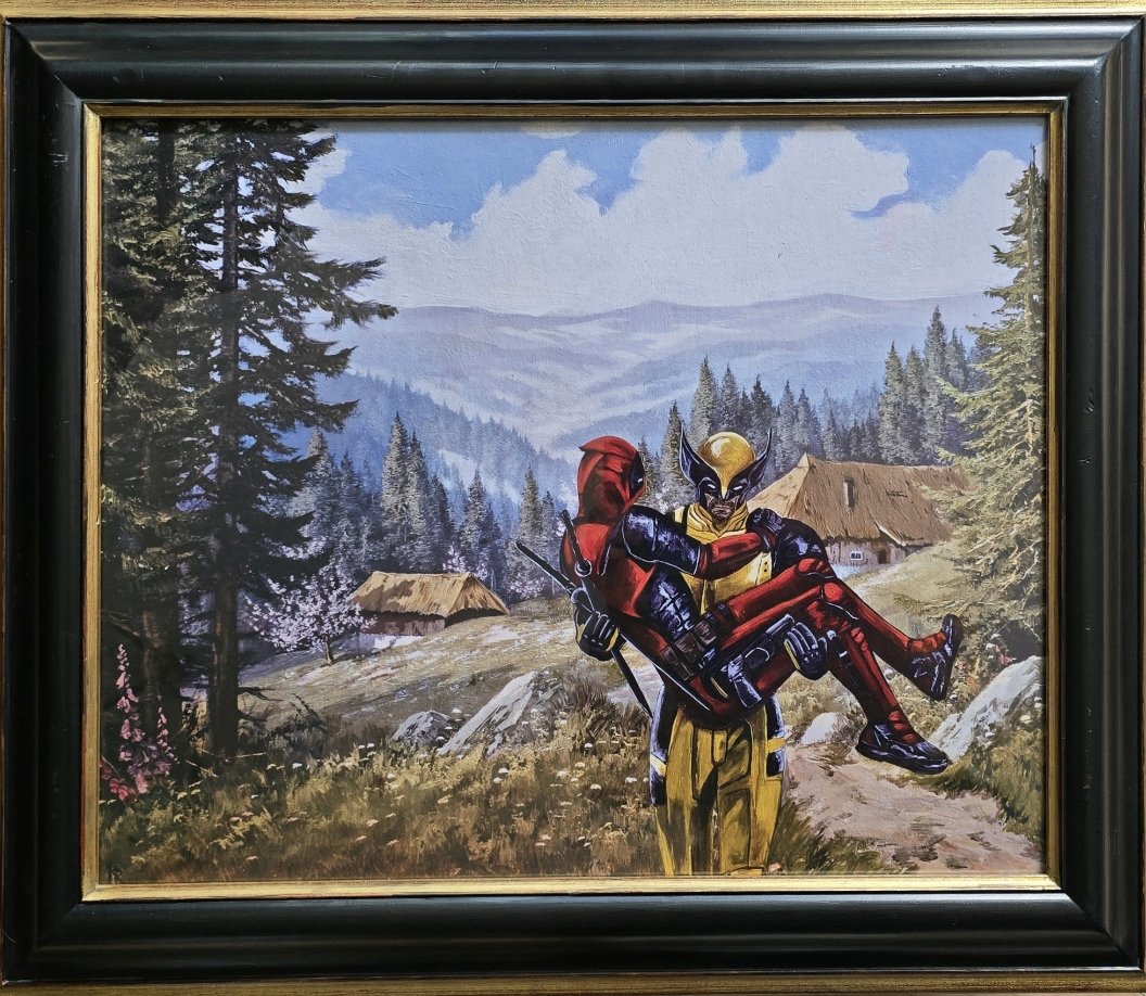 Deadpool und Wolverin - Gerahmter Kunstdruck – Bild 3