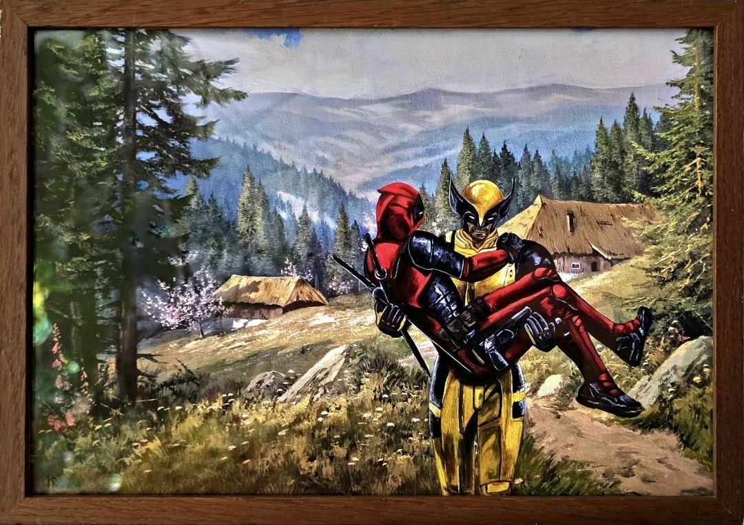 Deadpool und Wolverin - Gerahmter Kunstdruck – Bild 4