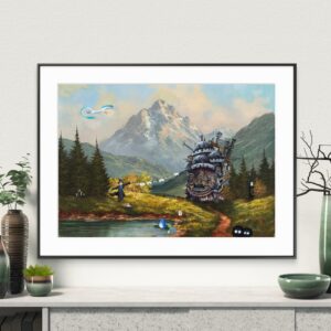 Ghibli in den Alpen - Kunstdruck